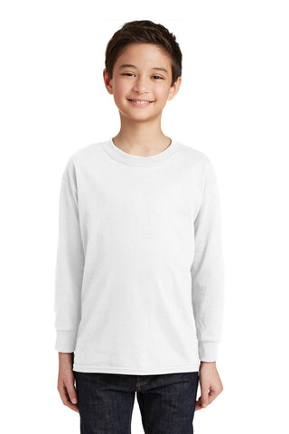 Gildan Youth Heavy Cotton 100 Cotton Long Sleeve T-Shirt 5400B