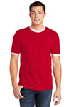 American Apparel  Fine Jersey Ringer T-Shirt 2410W