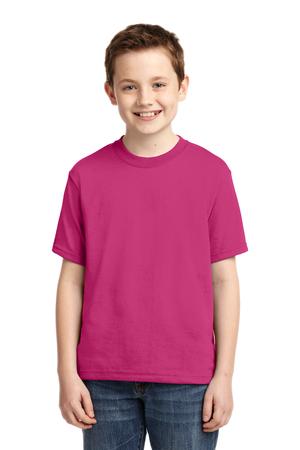 JERZEES?? - Youth Dri-Power?? 50/50 Cotton/Poly T-Shirt Cyber Pink.37272