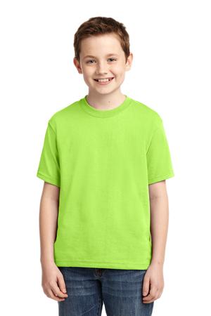 JERZEES?? - Youth Dri-Power?? 50/50 Cotton/Poly T-Shirt Neon Green.19215