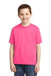 JERZEES?? - Youth Dri-Power?? 50/50 Cotton/Poly T-Shirt Neon Pink.47685