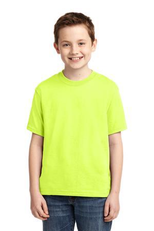 JERZEES?? - Youth Dri-Power?? 50/50 Cotton/Poly T-Shirt Safety Green.1592