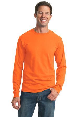 JERZEES?? - Dri-Power?? 50/50 Cotton/Poly Long Sleeve T-Shirt Safety Orange.11565
