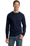 JERZEES?? - Dri-Power?? 50/50 Cotton/Poly Long Sleeve T-Shirt Navy.18666