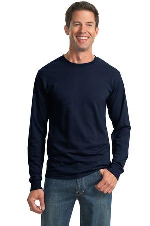 JERZEES?? - Dri-Power?? 50/50 Cotton/Poly Long Sleeve T-Shirt Navy.18666