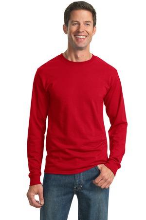 JERZEES?? - Dri-Power?? 50/50 Cotton/Poly Long Sleeve T-Shirt True Red.29736