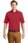 JERZEES?? -SpotShieldŸ?? 5.6-Ounce Jersey Knit Sport Shirt with Pocket True Red.26258