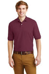 JERZEES?? - SpotShieldŸ?? 5.6-Ounce Jersey Knit Sport Shirt Maroon.49827
