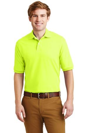JERZEES?? - SpotShieldŸ?? 5.6-Ounce Jersey Knit Sport Shirt Safety Green.25416