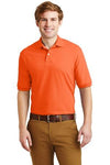 JERZEES?? - SpotShieldŸ?? 5.6-Ounce Jersey Knit Sport Shirt Safety Orange.48591