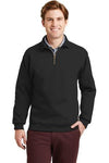 JERZEES?? SUPER SWEATS?? NuBlend?? - 1/4-Zip Sweatshirt with Cadet Collar Black.18044