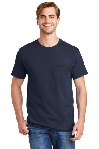 Hanes - Authentic 100  Cotton T-Shirt with Pocket  5590