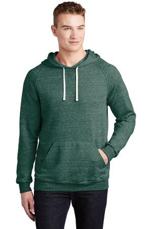 JERZEES ?? Snow Heather French Terry Raglan Hoodie Forest Green.49132