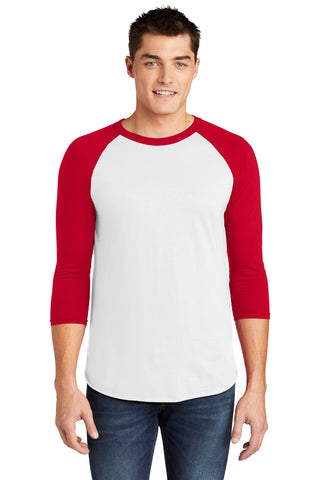 American Apparel  Poly-Cotton 34-Sleeve Raglan T-Shirt BB453W