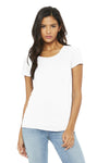 BELLA+CANVAS Women's Triblend Short Sleeve Tee Solid White Triblend.34647