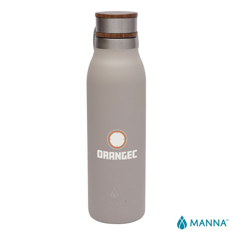 Manna™ 18 oz. Ascend Stainless Steel Water Bottle w/ Acacia Lid