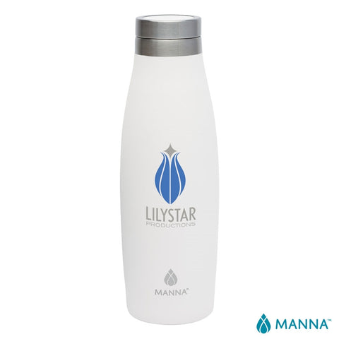Manna™ 18 oz. Oasis Stainless Steel Water Bottle w/ Marble Lid