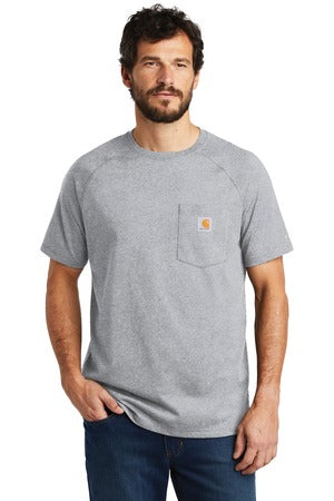 Carhartt Force Cotton Delmont Short Sleeve T-Shirt Heather Grey.13098
