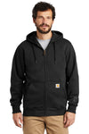 Carhartt Rain Defender Paxton Heavyweight Hooded Zip-Front Sweatshirt Black.6778