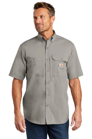 Carhartt Force Ridgefield Solid Short Sleeve Shirt Asphalt.1122
