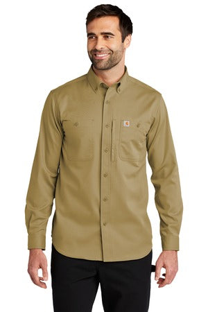 Carhartt Rugged ProfessionalŸ Series Long Sleeve Shirt Dark Khaki.13737