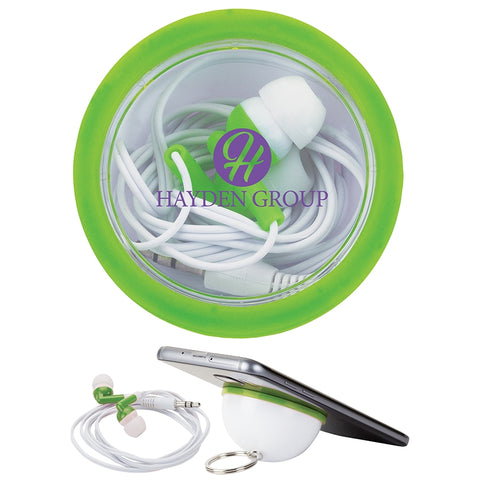 Rima Stereo Earbuds with Keyring Case
