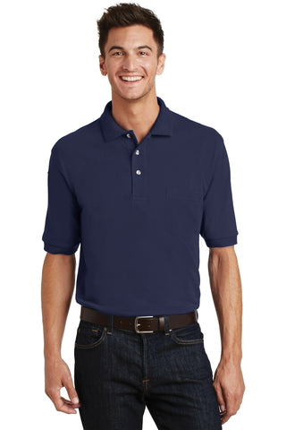 Port Authority   Heavyweight Cotton Pique Polo with Pocket   K420P