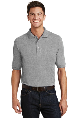 Port Authority   Heavyweight Cotton Pique Polo with Pocket   K420P
