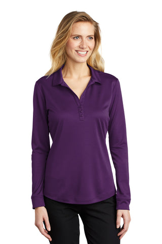 Port Authority    Ladies Silk Touch      Performance Long Sleeve Polo  L540LS