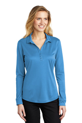 Port Authority    Ladies Silk Touch      Performance Long Sleeve Polo  L540LS