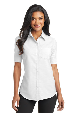 Port Authority   Ladies Short Sleeve SuperPro    Oxford Shirt  L659