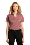 Port Authority    Ladies Heathered Silk Touch     Performance Polo  LK542