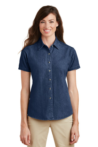 Port  Company - Ladies Short Sleeve Value Denim Shirt  LSP11