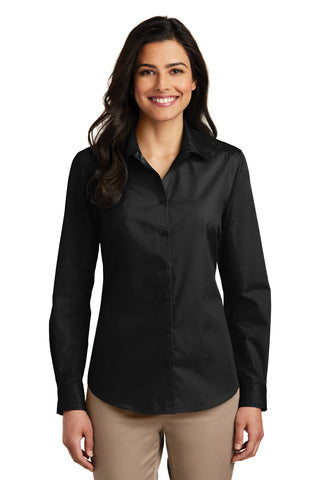 Port Authority   Ladies Long Sleeve Carefree Poplin Shirt  LW100