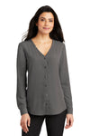 Port Authority   Ladies Long Sleeve Button-Front Blouse  LW700