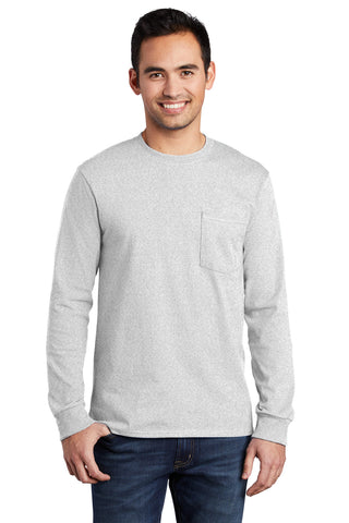 Port  Company Tall Long Sleeve Essential Pocket Tee PC61LSPT