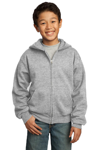 Port  Company - Youth Core Fleece Full-Zip Hooded Sweatshirt  PC90YZH
