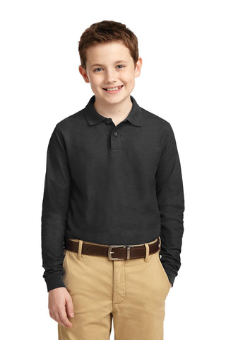 Port Authority   Youth Long Sleeve Silk Touch    Polo   Y500LS