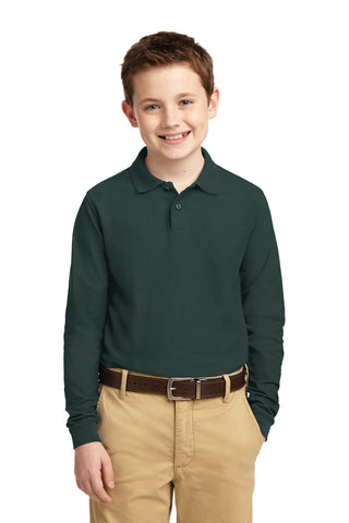 Port Authority   Youth Long Sleeve Silk Touch    Polo   Y500LS