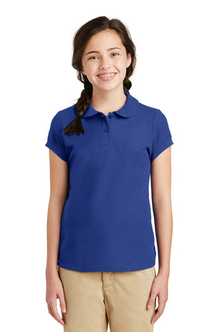 Port Authority   Girls Silk Touch    Peter Pan Collar Polo  YG503