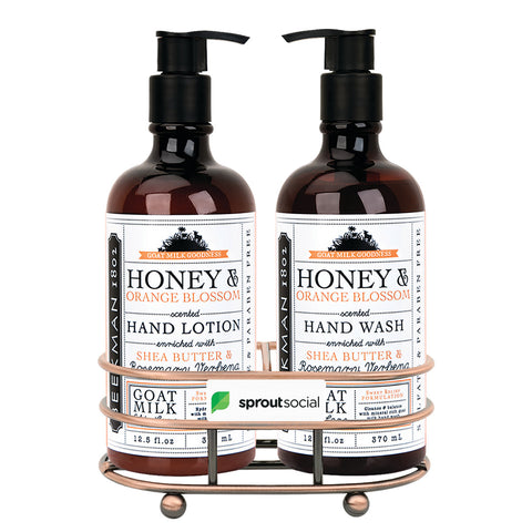 Beekman 1802 Honey & Orange Blossom Soap & Lotion Gift Set